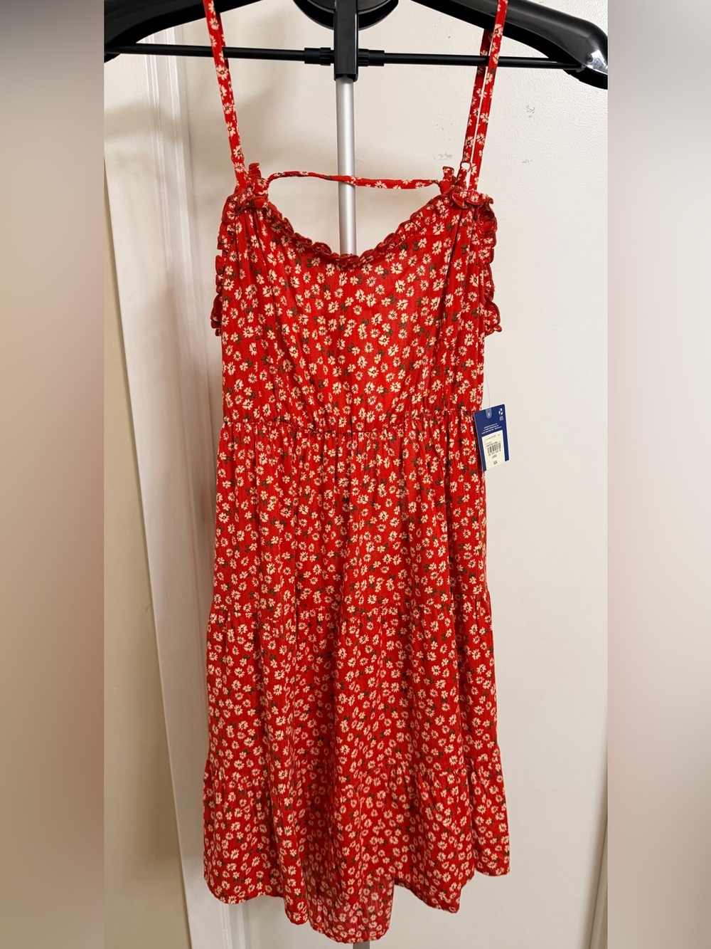 Arizona Poppy Red Floral above the knee Dress
